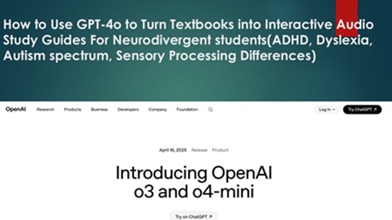 How to Use GPT-4o to Turn Textbooks into Interactive Audio Study Guides