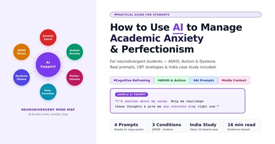 How to Use AI to Manage Academic Anxiety and Perfectionism (A Practical Guide for Neurodivergent Students)